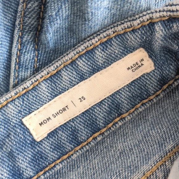 PACSUN | High Rise Jean Mom Shorts, Blue, Womens US 25 - Picture 8 of 9